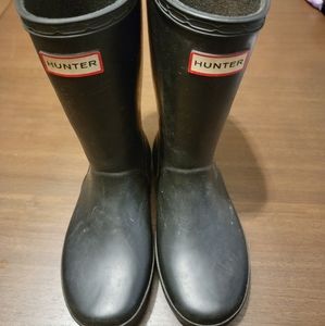 Girls Hunter Rain Boots Size 13, Black